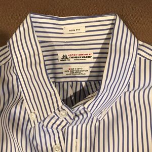 J Crew Thomas Mason Dress Shirt Medium Slim